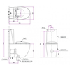 Bàn Cầu 2 khối TOTO CW811NPJWS/SW811NJP/811-8/TC811SJ/THX919, nắp đóng êm