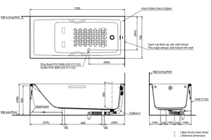 Bồn tắm TOTO PAY1725HVC/TBVF411