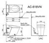 Bồn cầu cảm ứng INAX AC-618VN