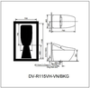 Bồn cầu cảm ứng DV-R115VH-VN/BKG