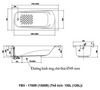 Bồn tắm INAX FBV-1700R ocean