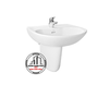 chậu lavabo TOTO LHT239C chân ngắn treo tường