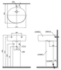 Chậu lavabo TOTO LPT766CR chân dài treo tường
