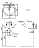 Chậu lavabo TOTO LT300C treo tường 