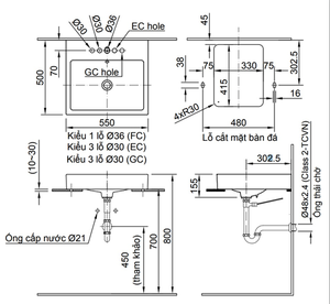 Chậu rửa lavabo INAX AL-536V đặt bàn