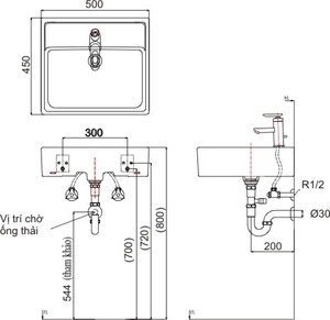Chậu rửa lavabo INAX L-293V đặt bàn