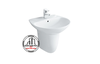 Chậu rửa lavabo INAX L-285V & L-288VC chân ngắn treo tường