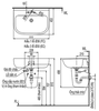Chậu rửa lavabo INAX L-298V & L-298VC chân ngắn treo tường