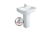 Chậu rửa lavabo INAX L-298V & L-298VD chân dài treo tường