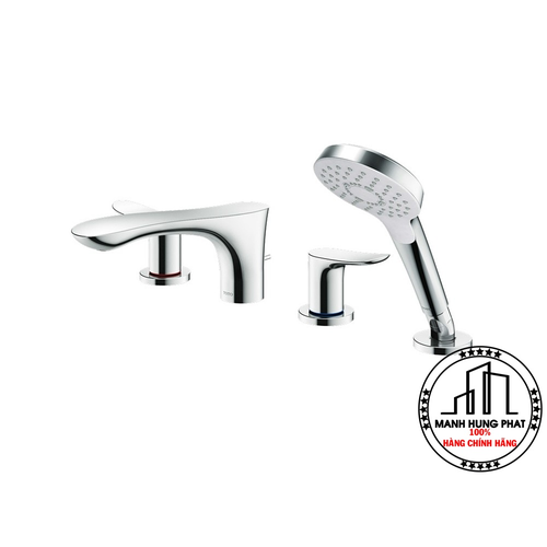 Vòi xả bồn TOTO TBP02202A nóng lạnh 4 lỗ kèm sen tắm ZL 