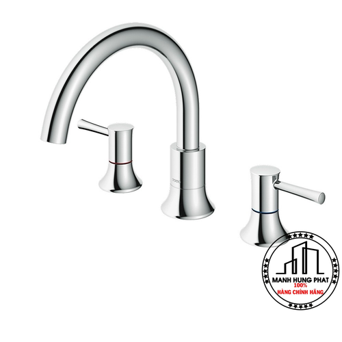 Vòi xả bồn TOTO TBS02201B nóng lạnh LN 3 lỗ
