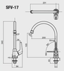  Vòi bếp INAX SFV-17 lạnh