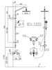 Sen tắm cây INAX BFV-1305S nóng lạnh