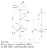 Sen tắm INAX BFV-71SEW âm tường nóng lạnh