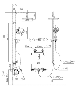 Sen tắm cây INAX BFV-6015S nhiệt độ