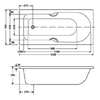 Bồn tắm American Standard 7140-WT âm sàn