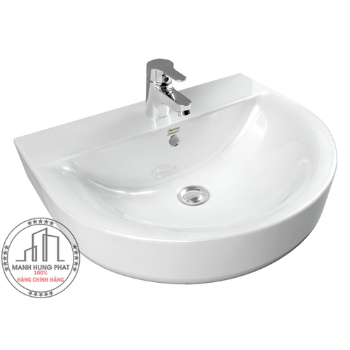 chậu Lavabo American standard 0553-WT + 0740-WT chân lửng treo tường