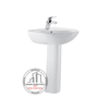 Chậu Lavabo American standard 0956-WT/0775-WT chân dài treo tường