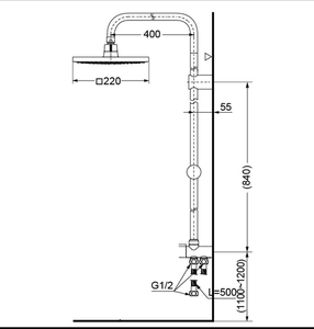 Thân sen cây TOTO DM907C1S tắm đứng