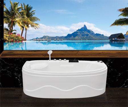 Bồn tắm oval Euroca EU2-1680 massage Acrylic