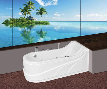   Bồn tắm oval Euroca EU3-1680 massage Acrylic