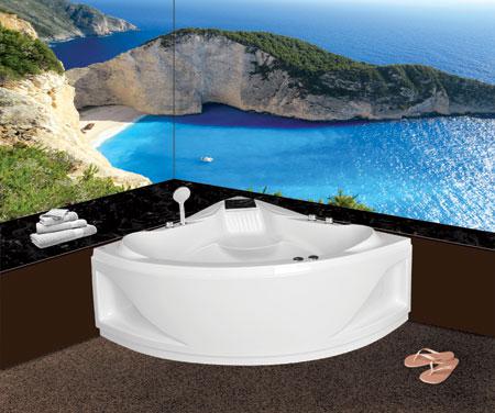 Bồn tắm góc Euroca EU4-1400 massage Acrylic