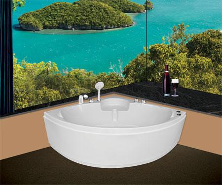 Bồn tắm góc Euroca EU3-1300 massage Acrylic