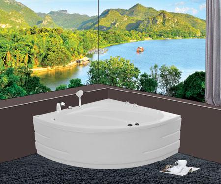 Bồn tắm góc Euroca EU1-1200 massage Acrylic