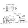 Nắp điện tử INAX CW-KA22AVN điều khiển từ xa