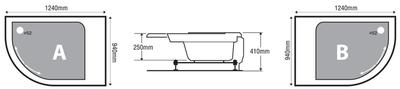 Phòng tắm kính Euroca SR-CNV Acrylic