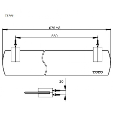 Kệ kính TOTO TS706