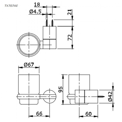 Lô đựng bàn chải TOTO TX707AE