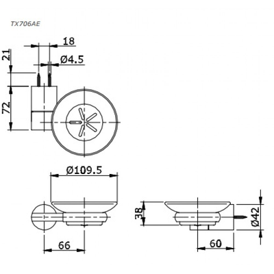 Lô đựng xà bông TOTO TX706AE