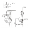 Bồn tiểu nam INAX U-440V treo tường
