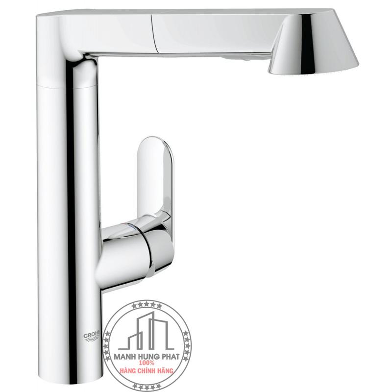 Vòi bếp Grohe 32176000 K7 nóng lạnh dây rút