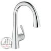 Vòi bếp Grohe 32294001 Zedra​​​​​​​ nóng lạnh dây rút