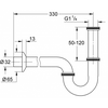 Co P thoát nước lavabo Grohe 28961000