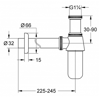 Co P thoát nước lavabo Grohe 28920000