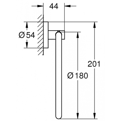 Vòng treo khăn Grohe 40365001