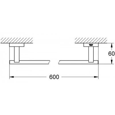 Thanh treo khăn Grohe 40509001