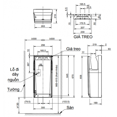 Máy sấy tay INAX JT-SB216KSN-W-E