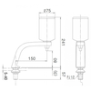 Hộp đựng xà phòng nước Inax  KF-24FL gắn tường