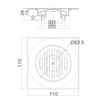 Phễu thoát sàn INAX PBFV-110 