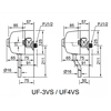 Van xả bồn tiểu INAX UF-4VS thẳng kiểu xả nhấn