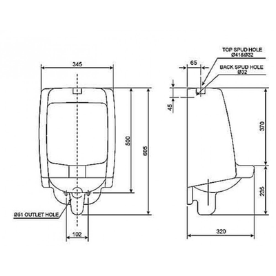 bồn tiểu nam American Standard WP-6727 treo tường-copy-copy