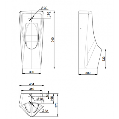 Bồn tiểu nam American Standard WP-6605 Lynbrook 0.9L đặt sàn