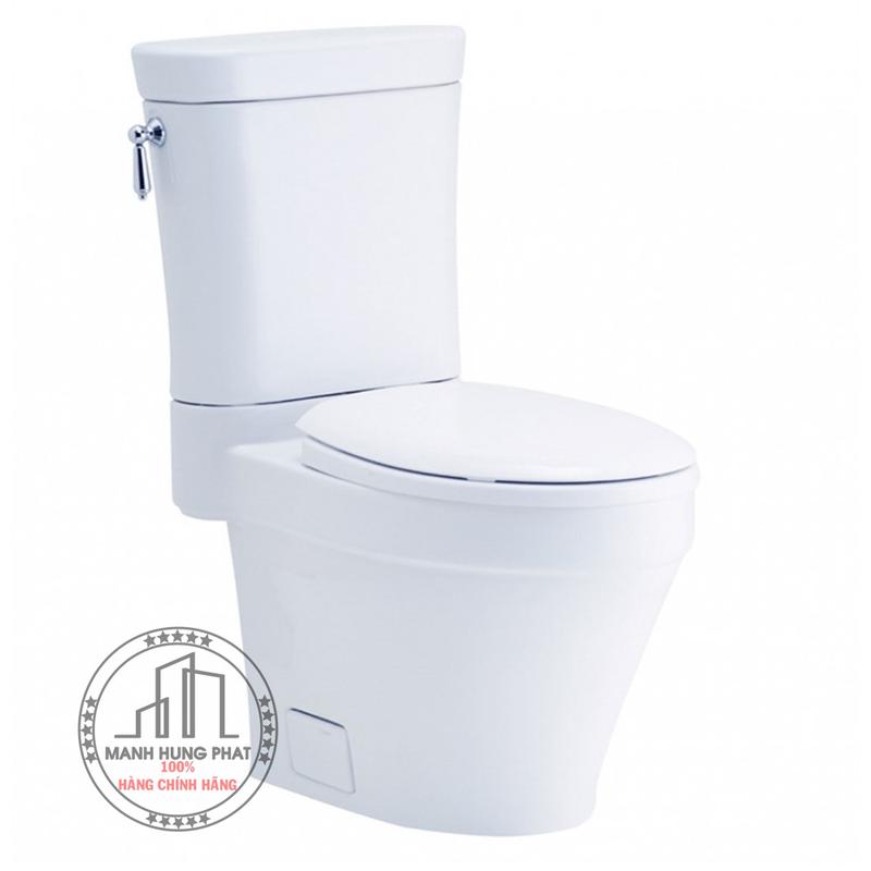 Bồn cầu 2 khối Cotto C12607 nắp đóng êm Opera Xả Gạt
