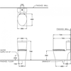 Bồn cầu 2 khối Cotto C167507 nắp đóng êm Dual Flush