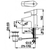 Vòi lavabo COTTO CT520F nóng lạnh