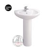 Chậu lavabo Cotto C0107/C411 chân dài Alice